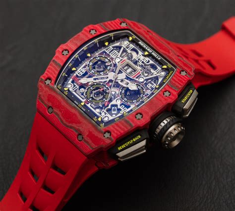 red black richard mille|richard mille wrist watch price.